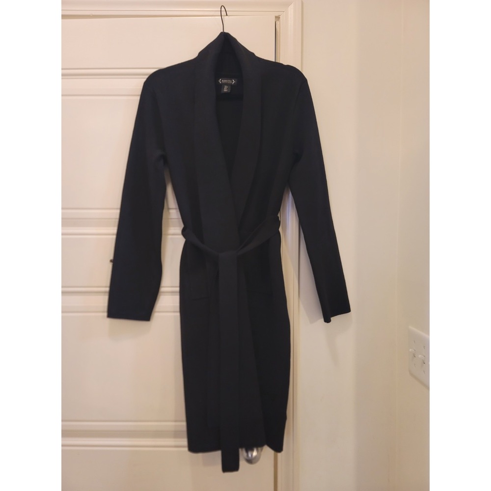 Nanette Long Knit Cardigan Size S Color Black  NWOT